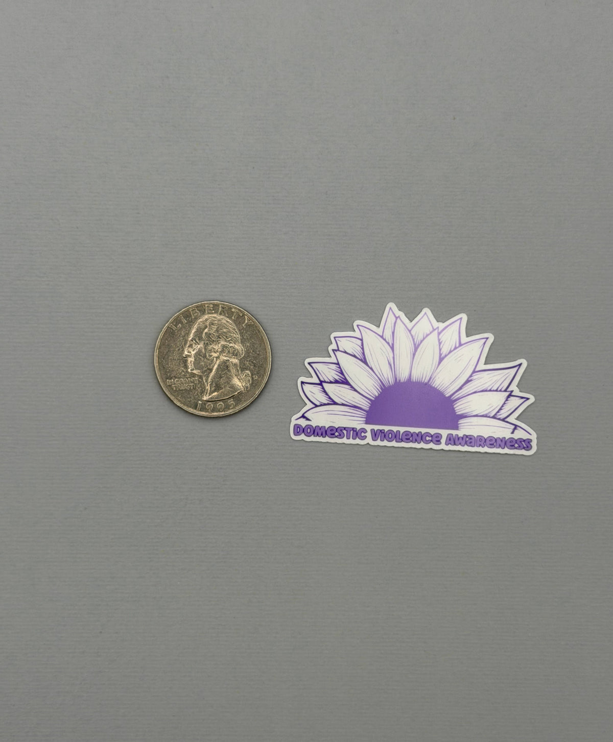 Domestic Violence Awareness Sunflower Sticker or Magnet