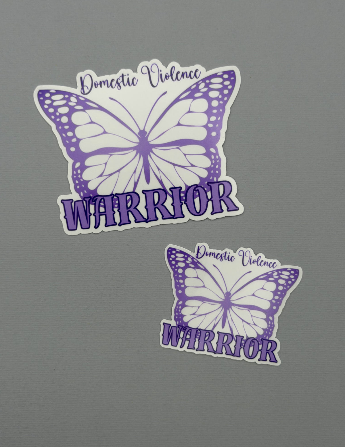 Domestic Violence Warrior Butterfly Sticker or Magnet