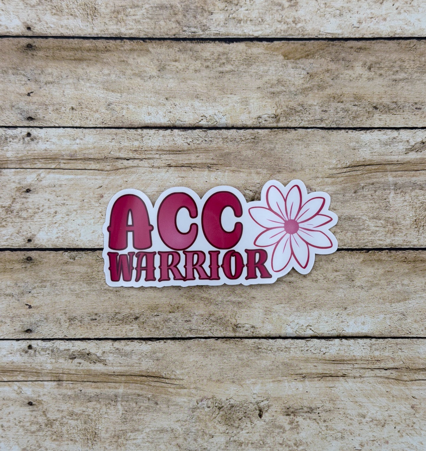 ACC Warrior Flower Sticker | Adenoid Cystic Carcinoma