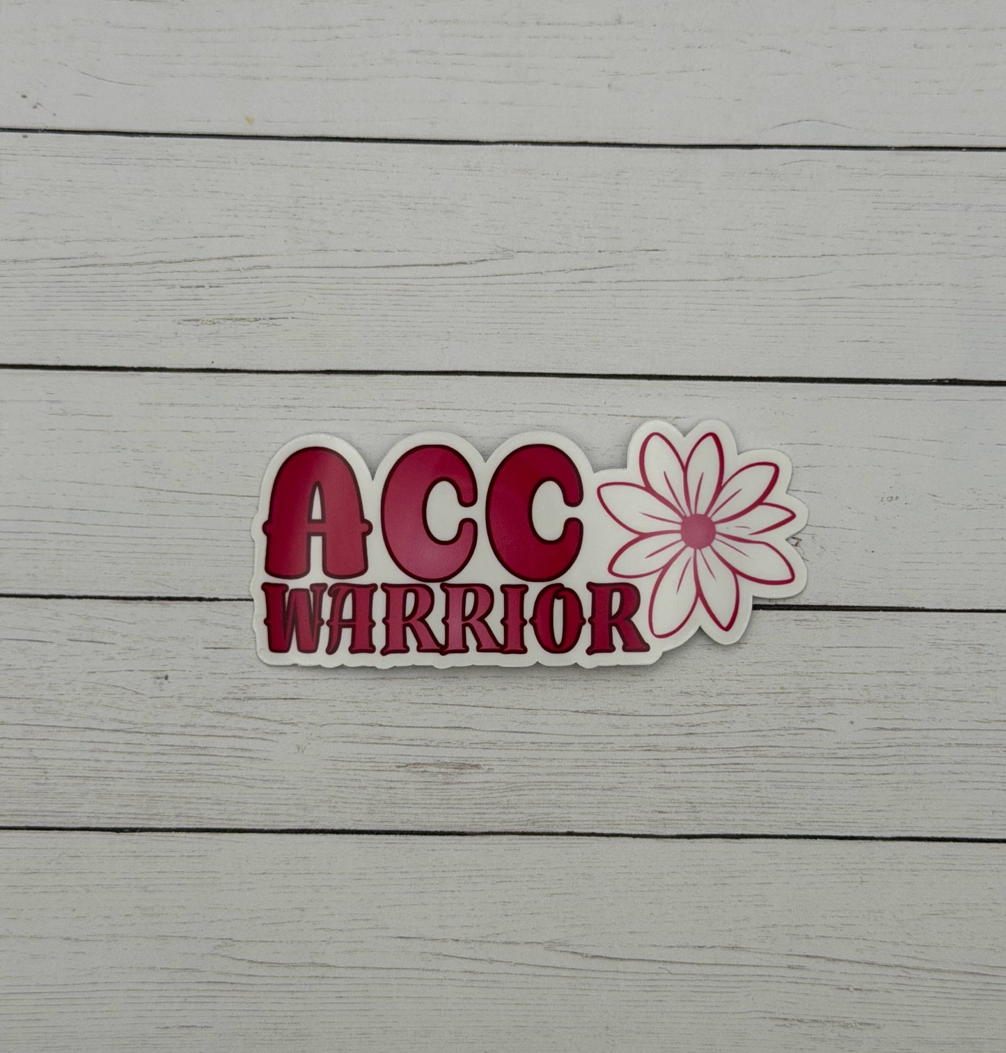 ACC Warrior Flower Sticker | Adenoid Cystic Carcinoma