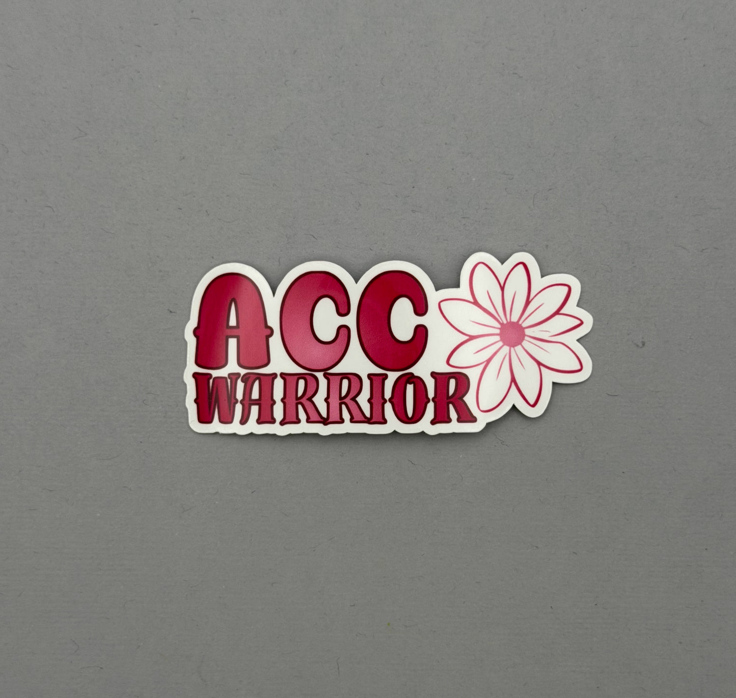 ACC Warrior Flower Sticker | Adenoid Cystic Carcinoma