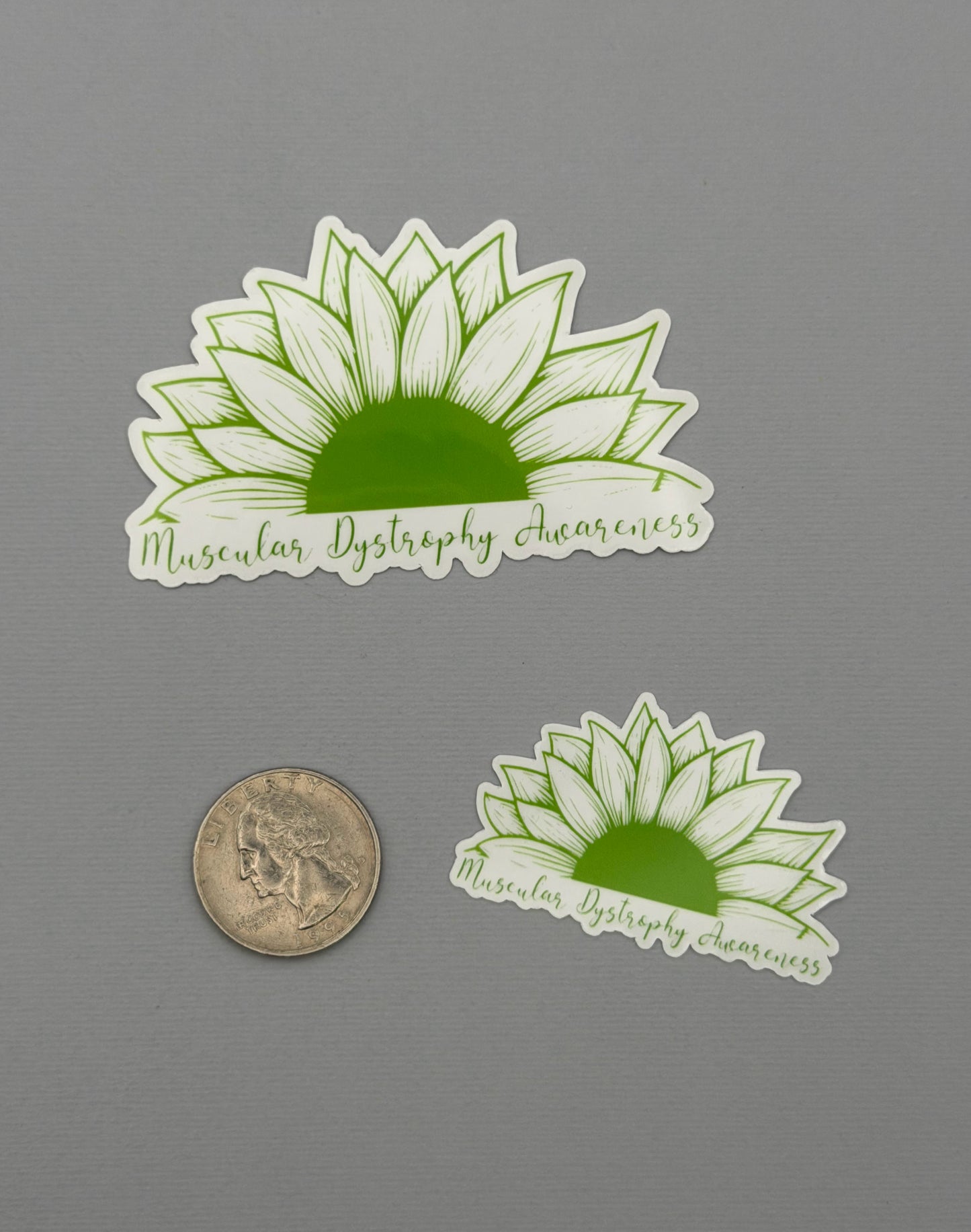 Muscular Dystrophy Awareness Sunflower Sticker or Magnet