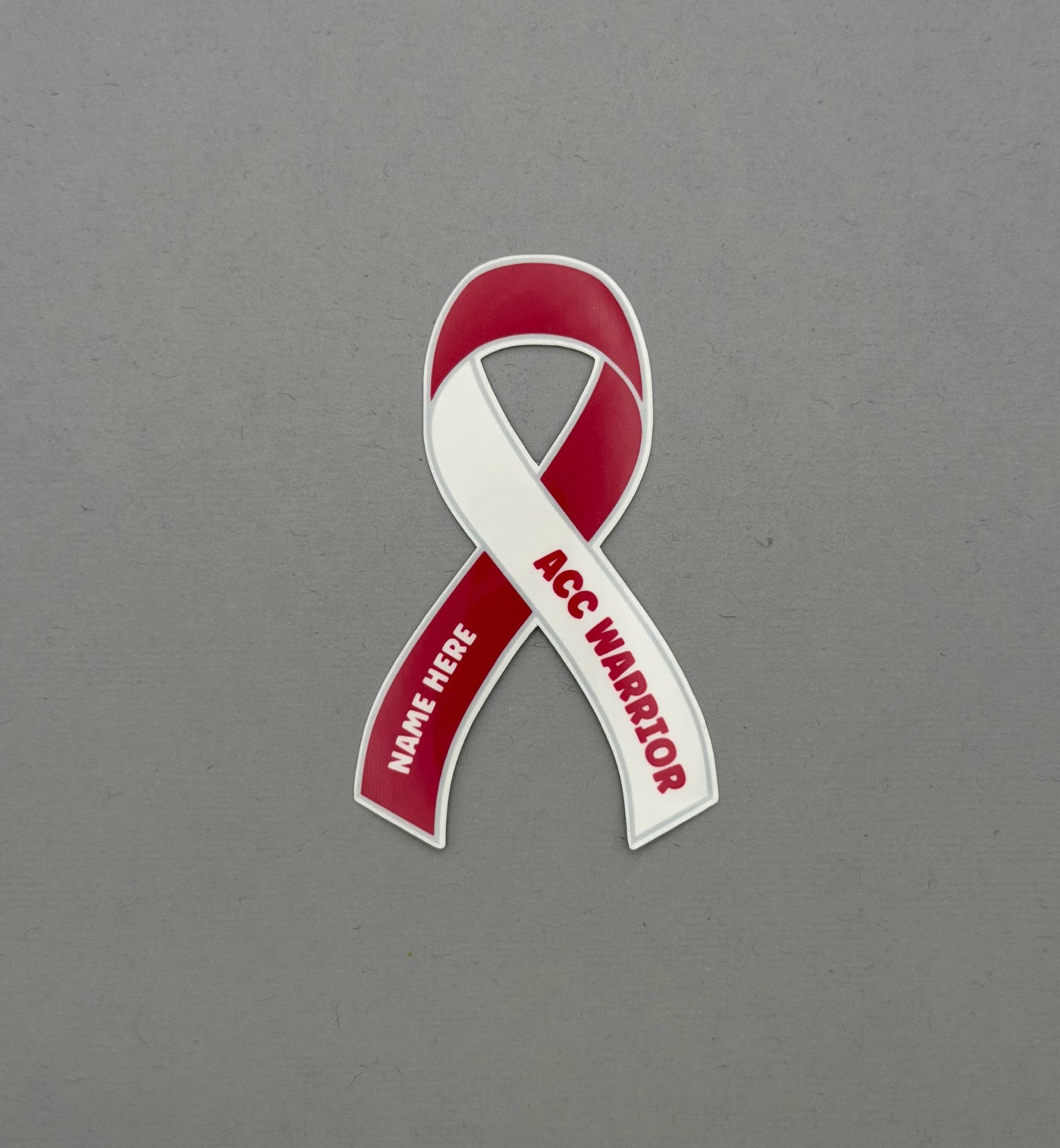 ACC Warrior Custom Ribbon Sticker | Adenoid Cystic Carcinoma