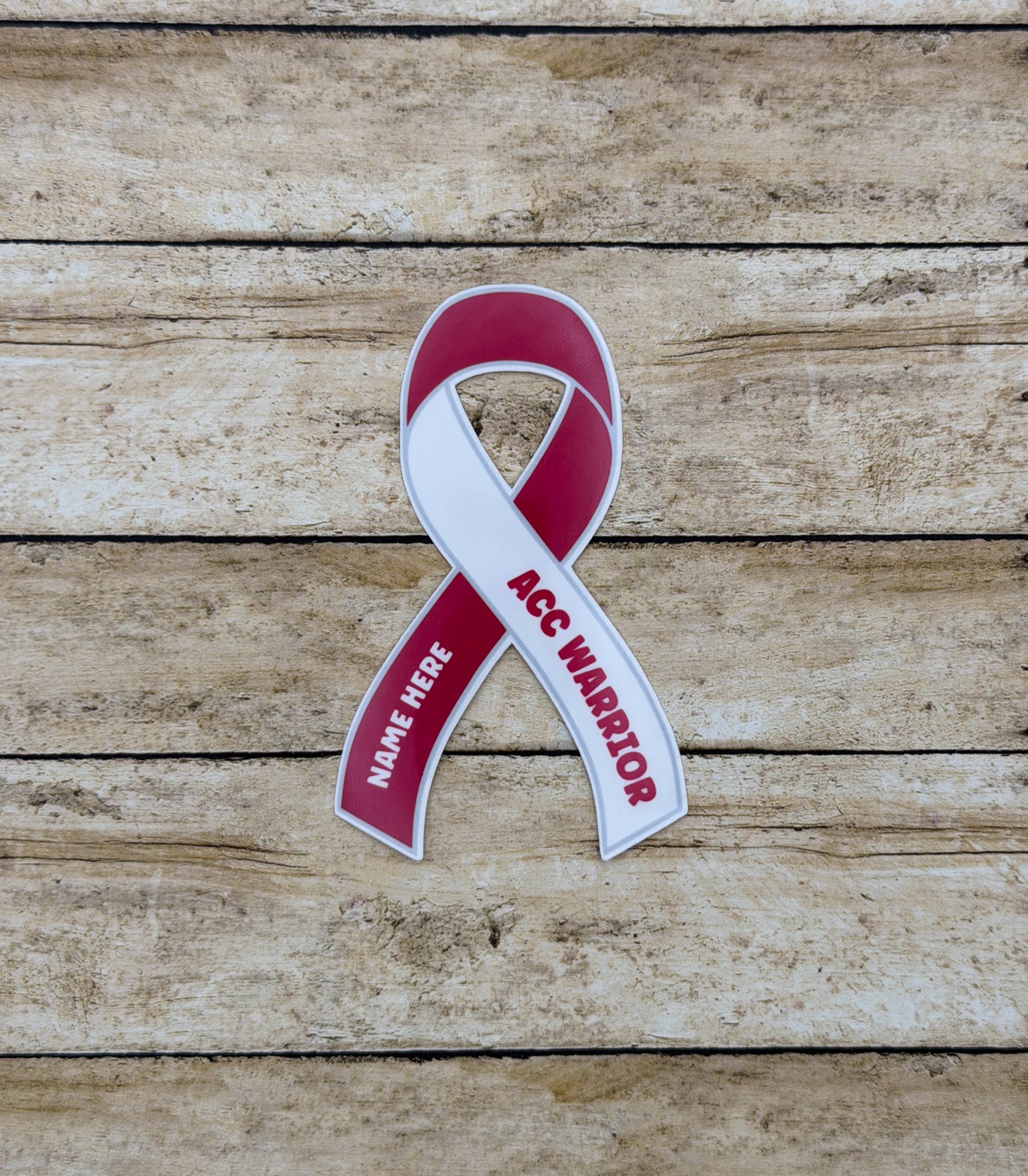 ACC Warrior Custom Ribbon Sticker | Adenoid Cystic Carcinoma