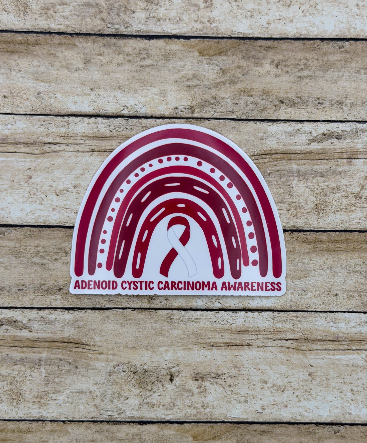 Adenoid Cystic Carcinoma Awareness Rainbow Sticker | ACC