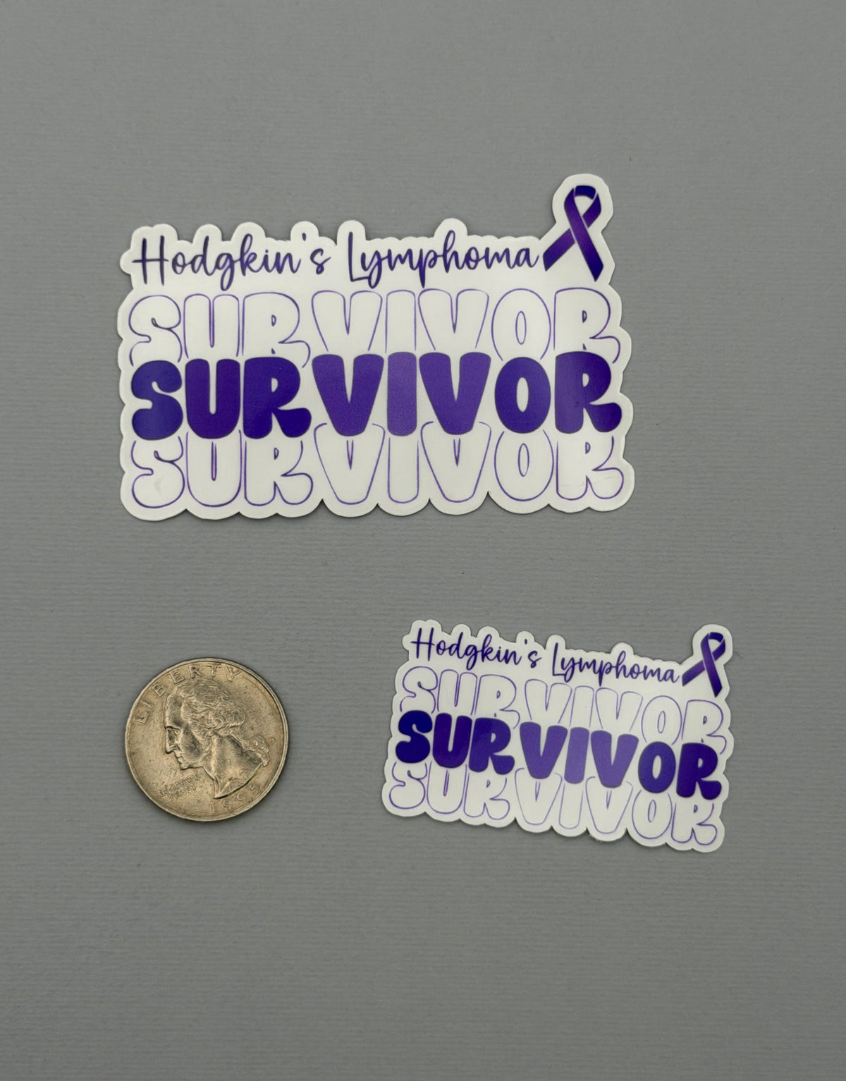 Hodgkin's Lymphoma Survivor Sticker or Magnet