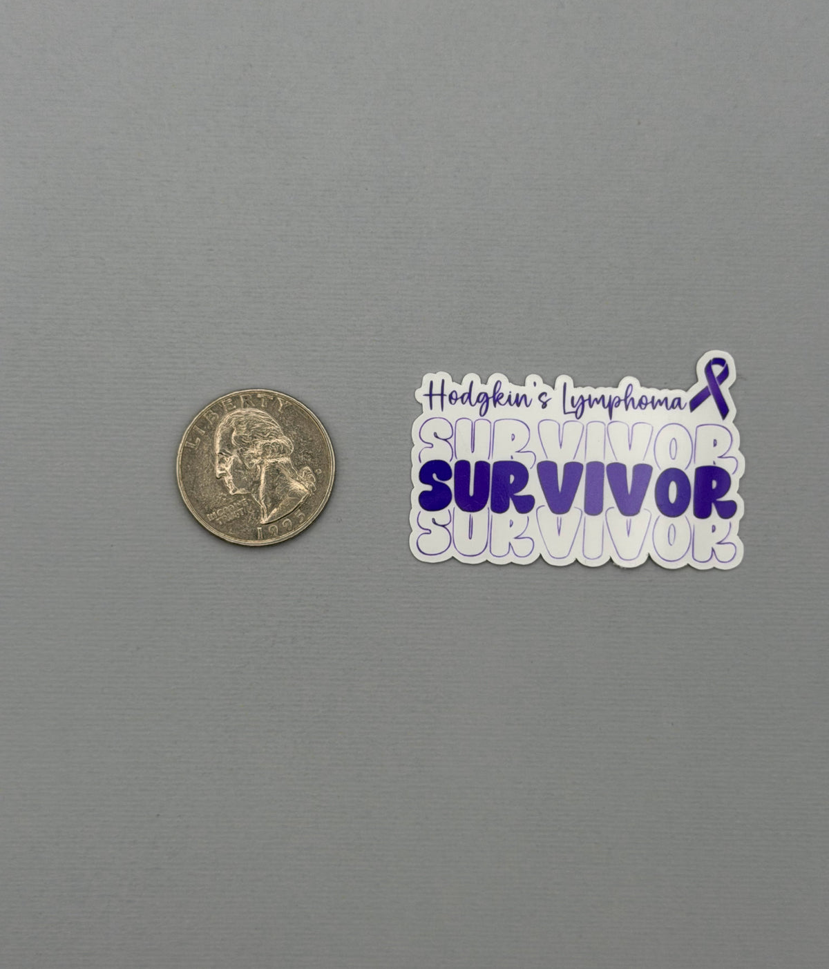 Hodgkin's Lymphoma Survivor Sticker or Magnet