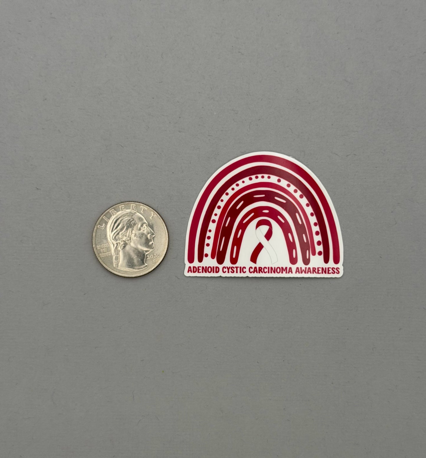 Adenoid Cystic Carcinoma Awareness Rainbow Sticker | ACC