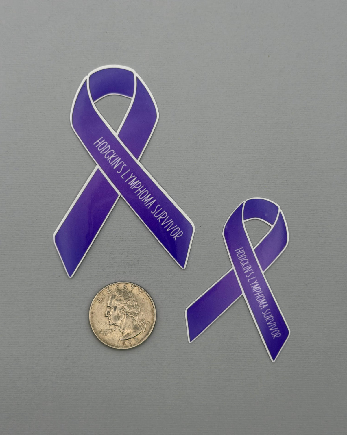 Hodgkin's Lymphoma Survivor Ribbon Sticker or Magnet