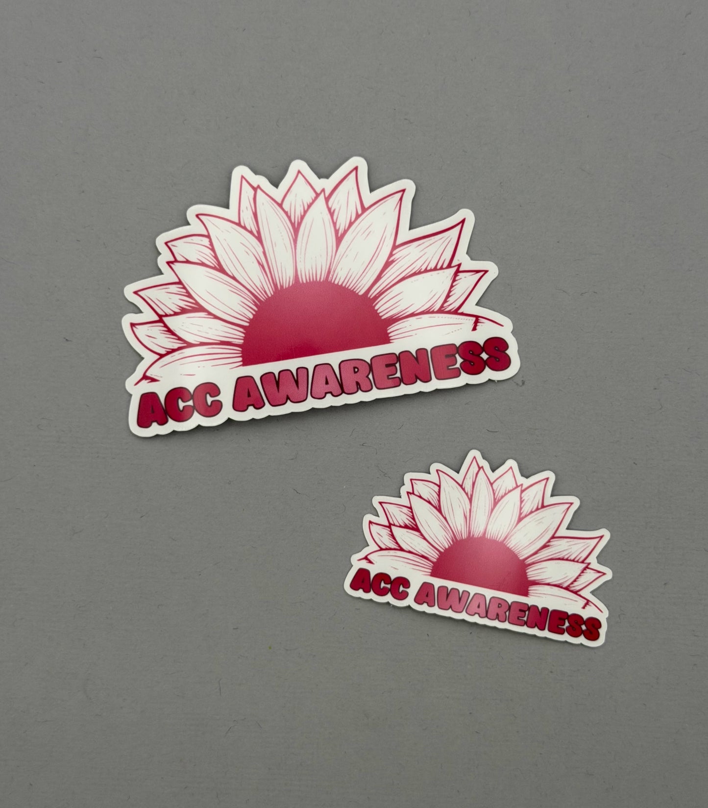 ACC Awareness Sunflower Sticker | Adenoid Cystic Carcinoma