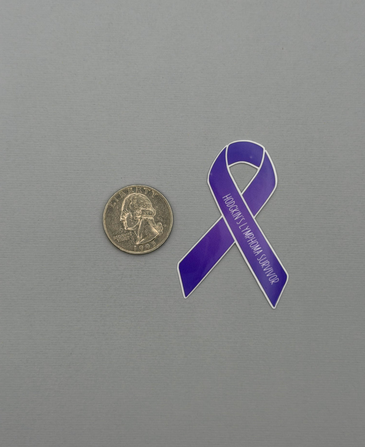 Hodgkin's Lymphoma Survivor Ribbon Sticker or Magnet
