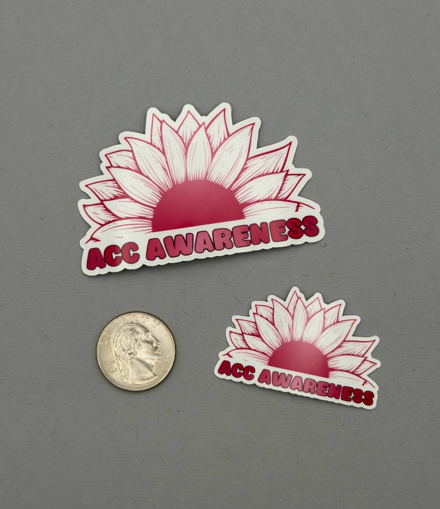 ACC Awareness Sunflower Sticker | Adenoid Cystic Carcinoma
