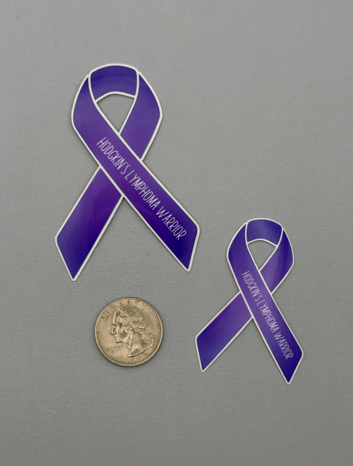 Hodgkin's Lymphoma Warrior Ribbon Sticker or Magnet