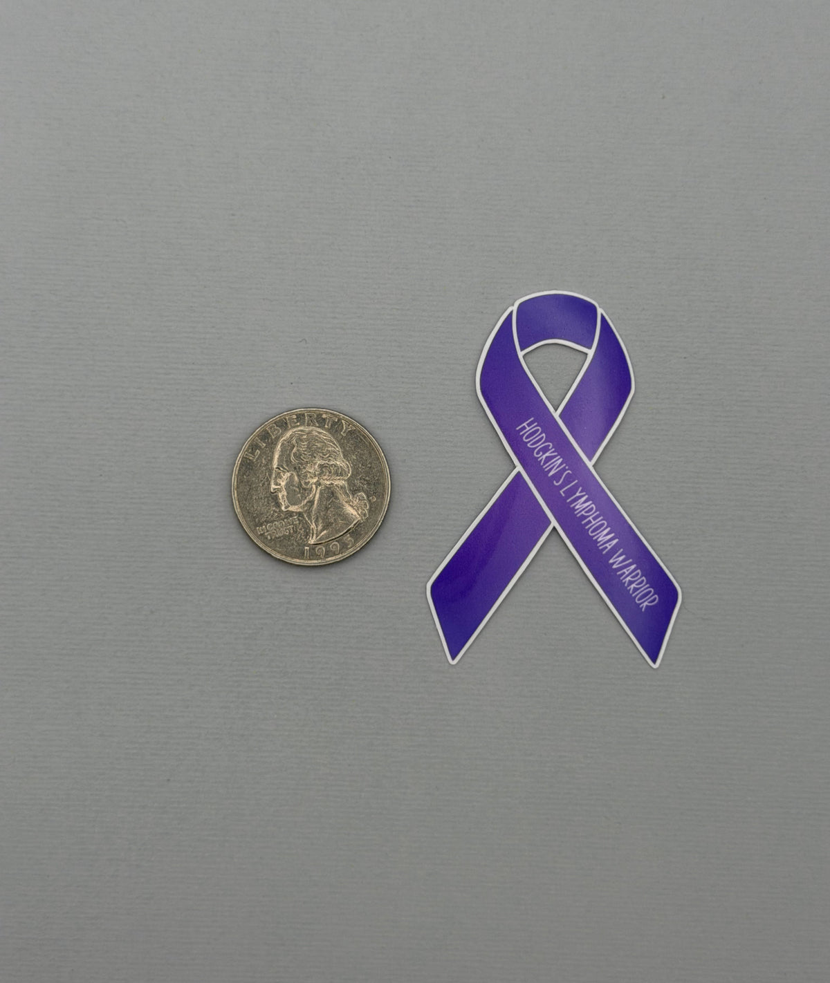 Hodgkin's Lymphoma Warrior Ribbon Sticker or Magnet