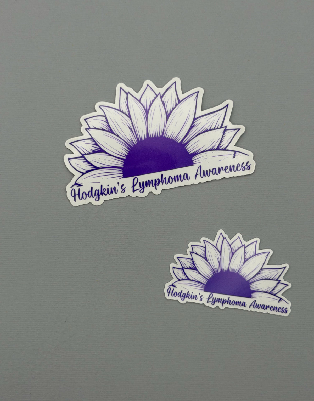 Hodgkin's Lymphoma Awareness Sunflower Sticker or Magnet