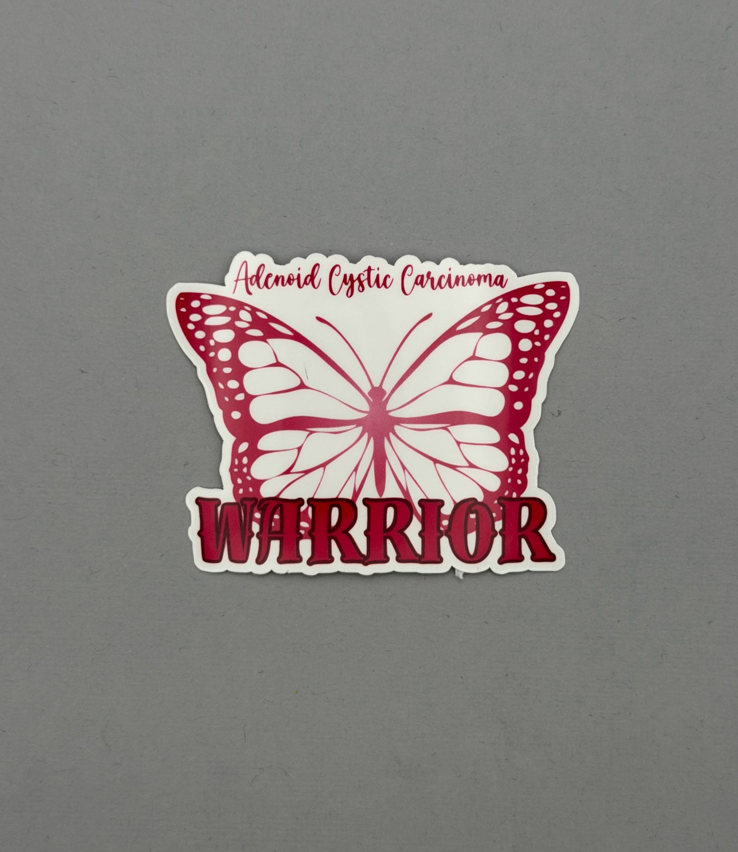 Adenoid Cystic Carcinoma Warrior Butterfly Sticker | ACC