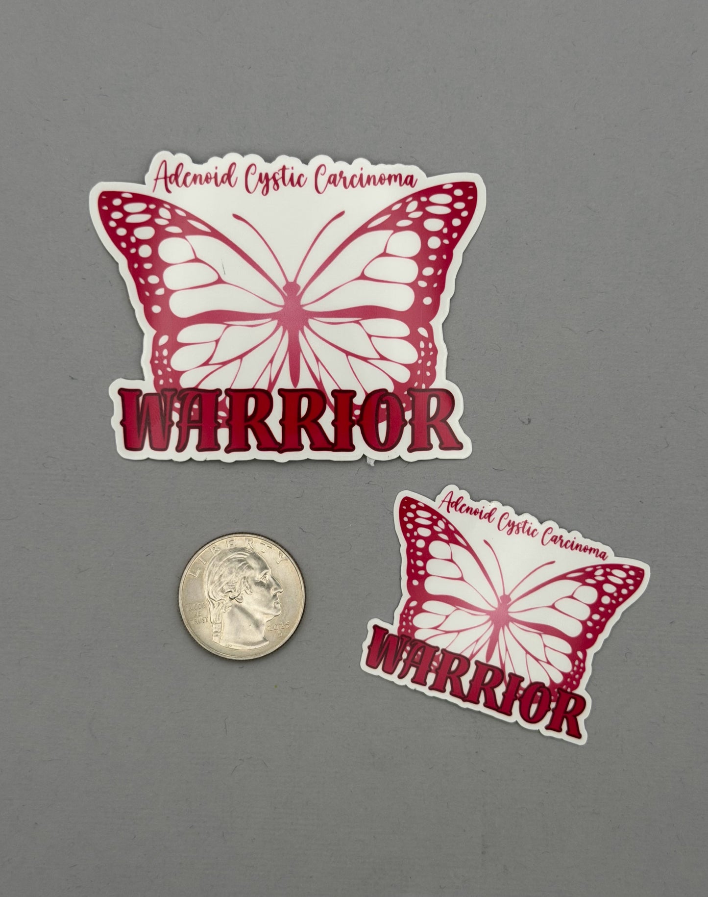 Adenoid Cystic Carcinoma Warrior Butterfly Sticker | ACC