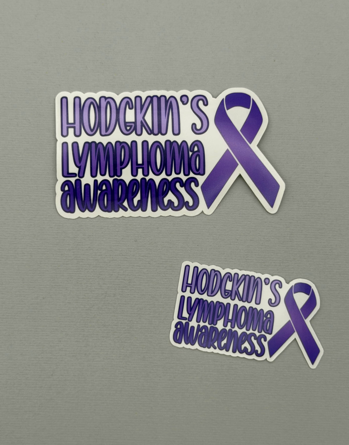 Hodgkin's Lymphoma Awareness with Ribbon Sticker or Magnet