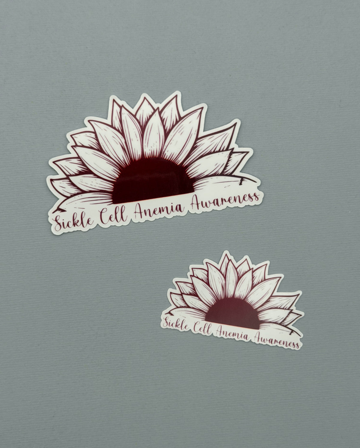 Sickle Cell Anemia Awareness Sunflower Sticker or Magnet