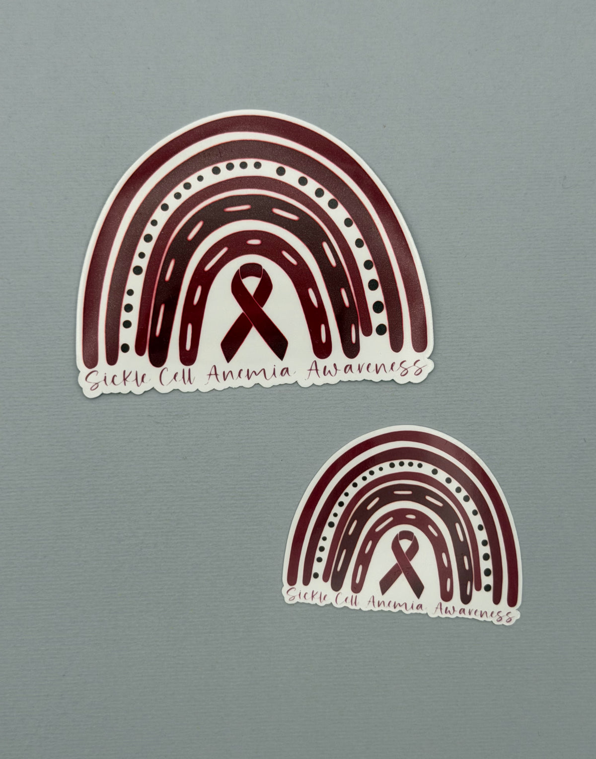 Sickle Cell Anemia Awareness Rainbow Sticker or Magnet