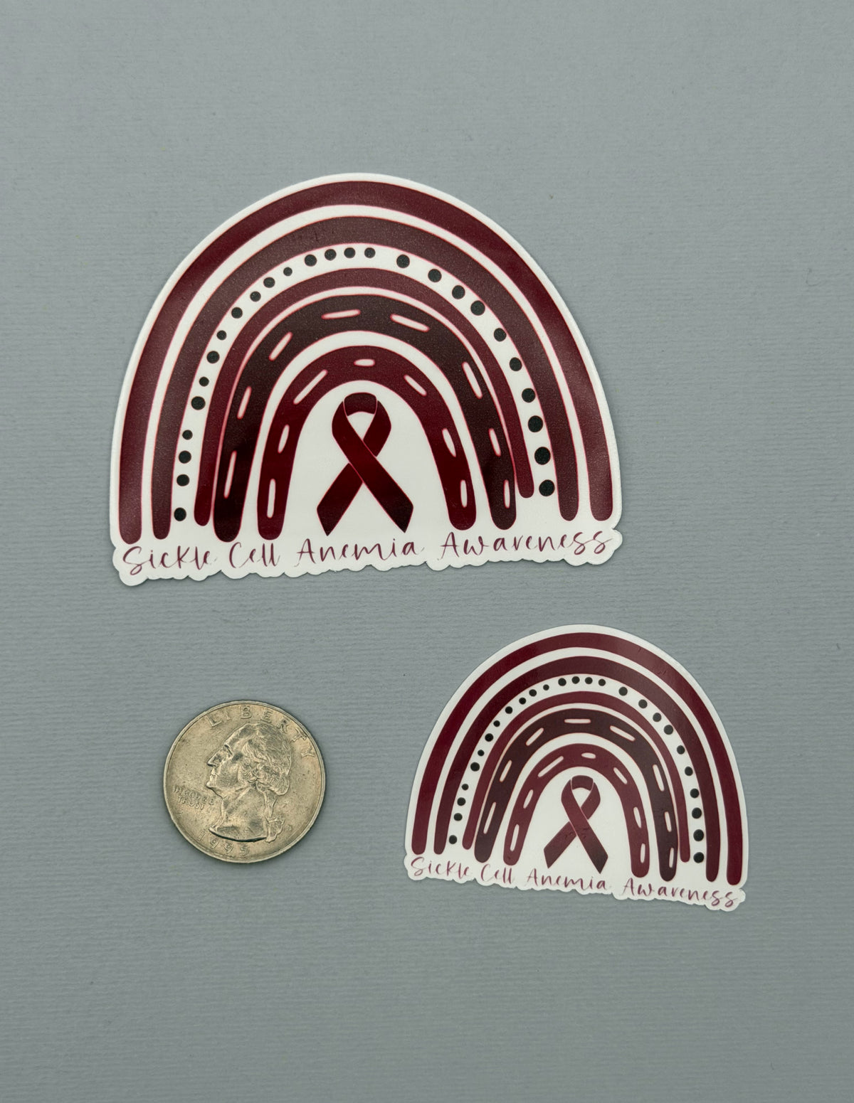 Sickle Cell Anemia Awareness Rainbow Sticker or Magnet