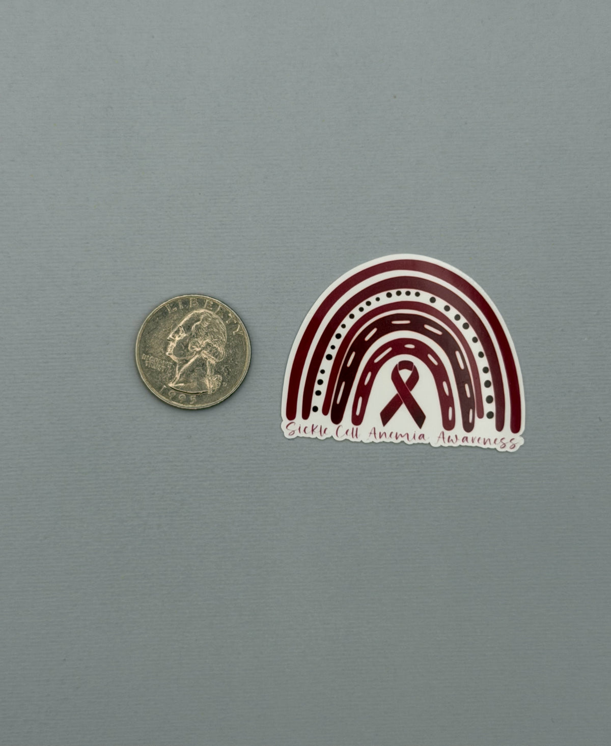 Sickle Cell Anemia Awareness Rainbow Sticker or Magnet