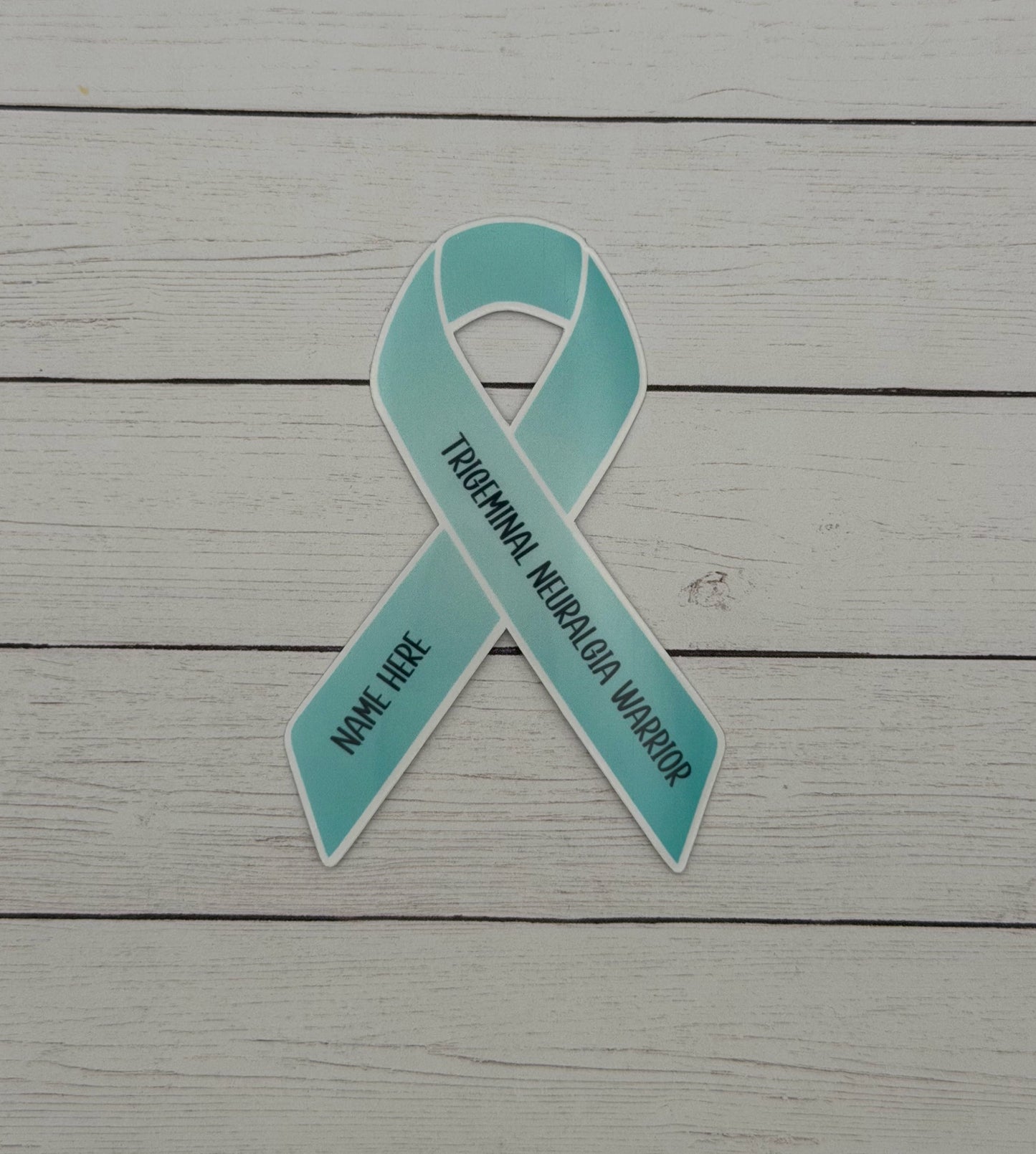 Trigeminal Neuralgia Warrior Custom Ribbon Sticker