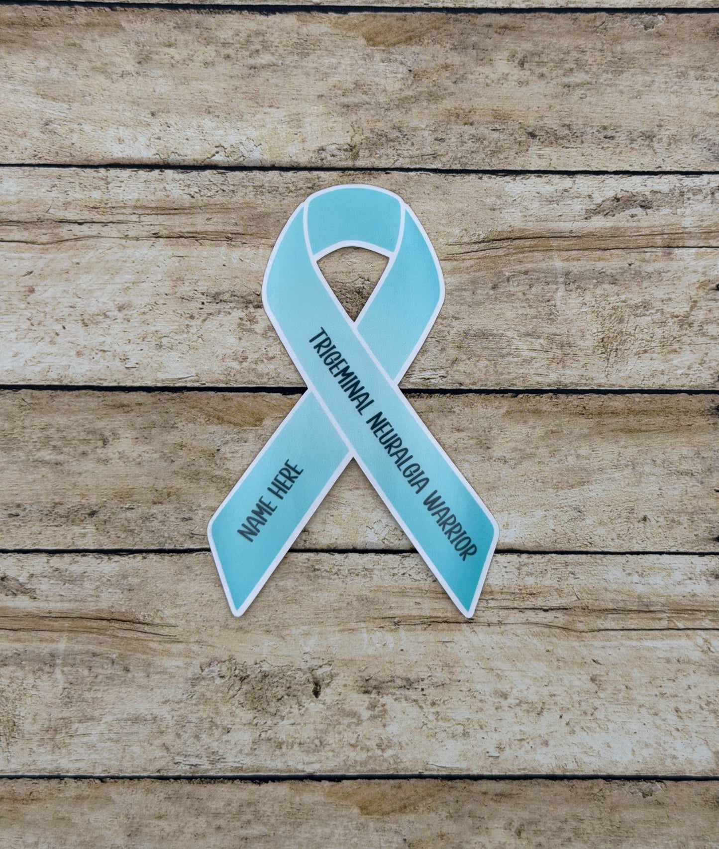 Trigeminal Neuralgia Warrior Custom Ribbon Sticker