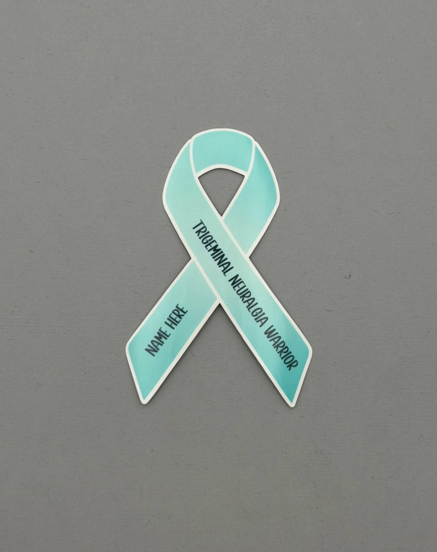 Trigeminal Neuralgia Warrior Custom Ribbon Sticker