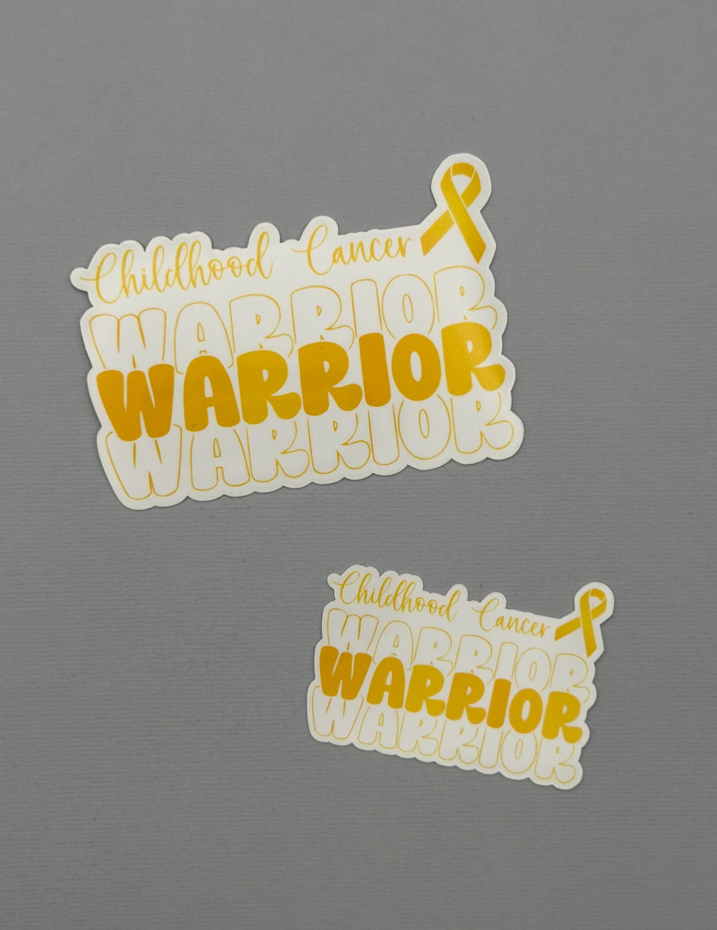 Childhood Cancer Warrior Sticker or Magnet