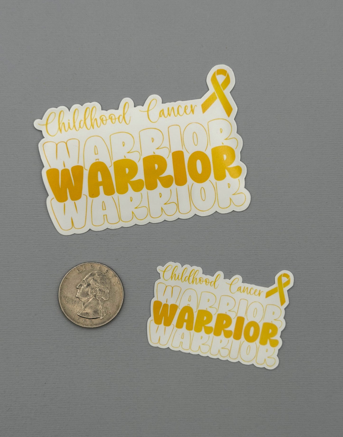 Childhood Cancer Warrior Sticker or Magnet