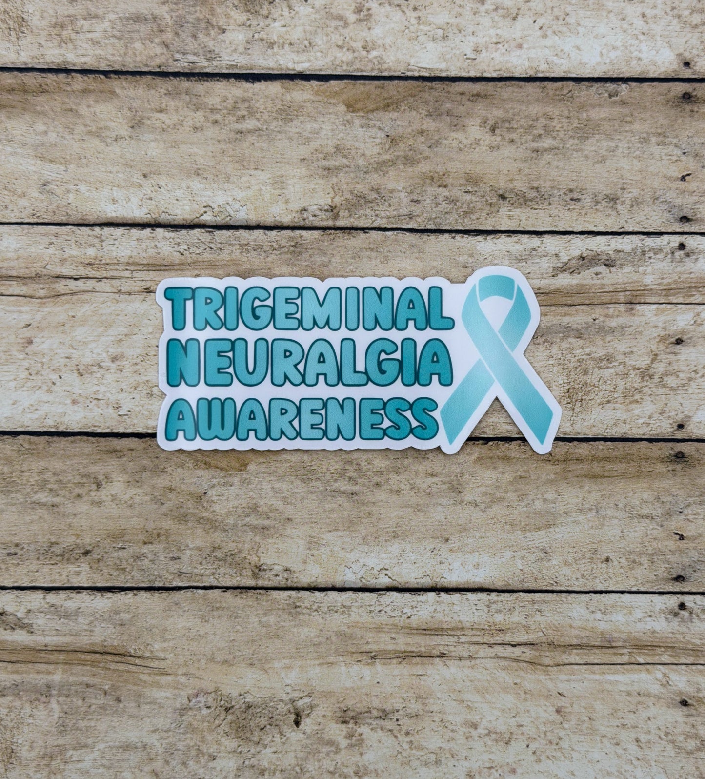 Trigeminal Neuralgia Awareness with Ribbon Sticker