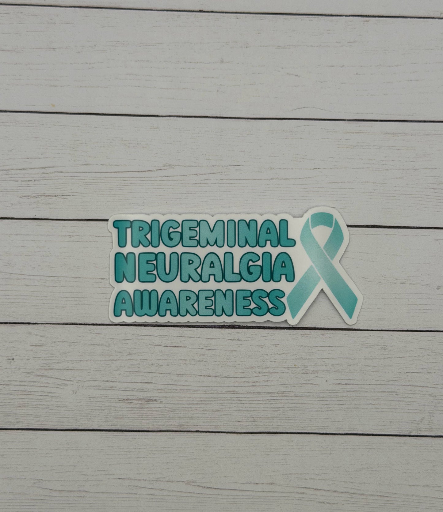 Trigeminal Neuralgia Awareness with Ribbon Sticker