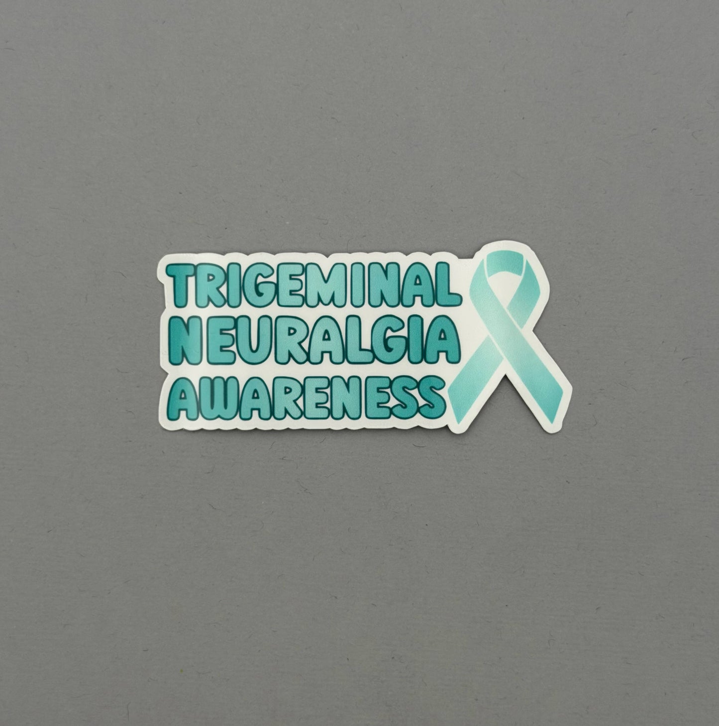 Trigeminal Neuralgia Awareness with Ribbon Sticker