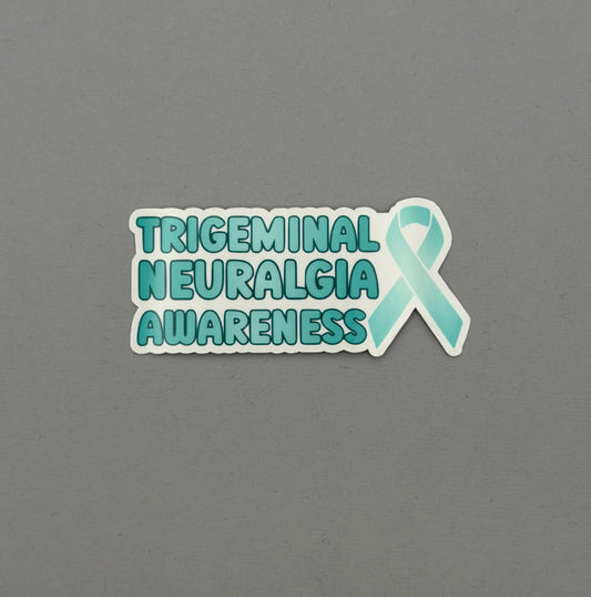 Trigeminal Neuralgia Awareness with Ribbon Sticker