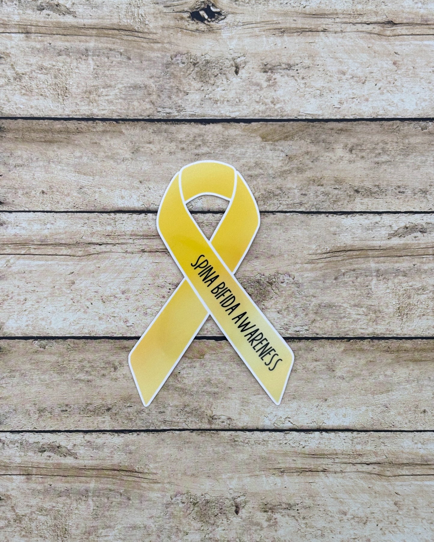 Spina Bifida Awareness Ribbon Sticker