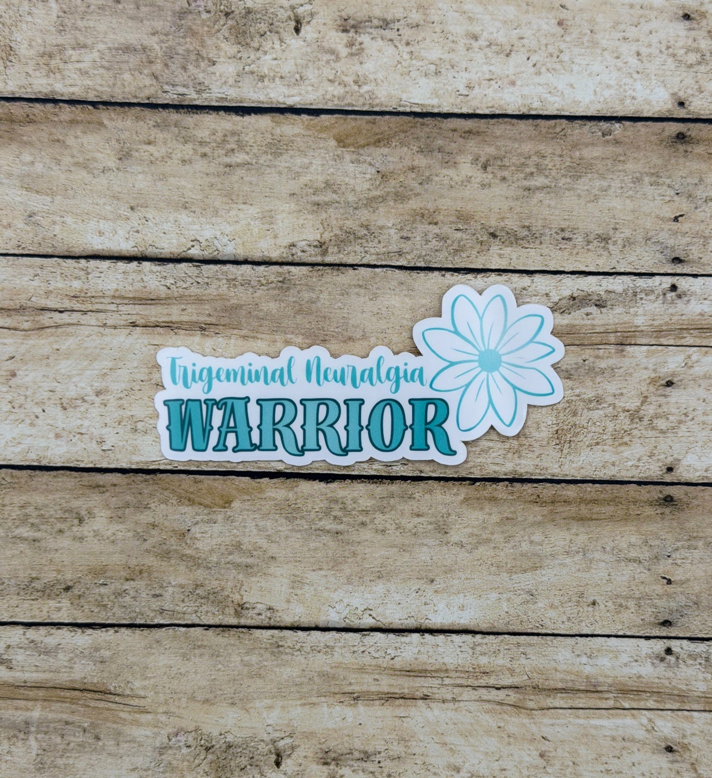 Trigeminal Neuralgia Warrior Flower Sticker