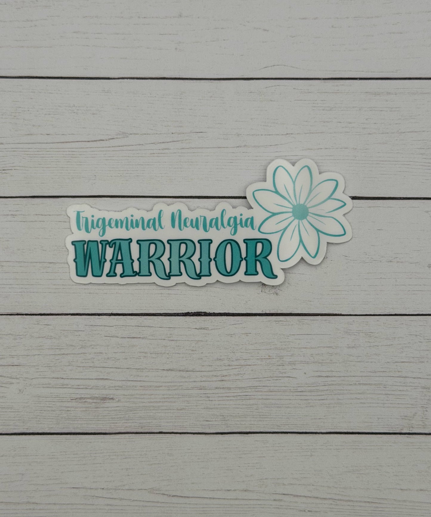 Trigeminal Neuralgia Warrior Flower Sticker