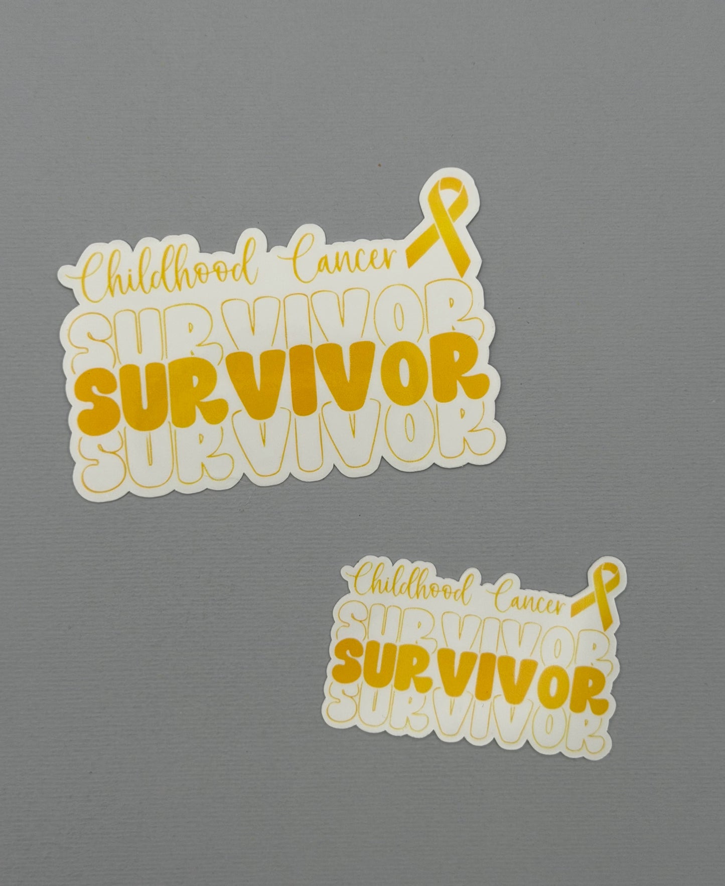 Childhood Cancer Survivor Sticker or Magnet