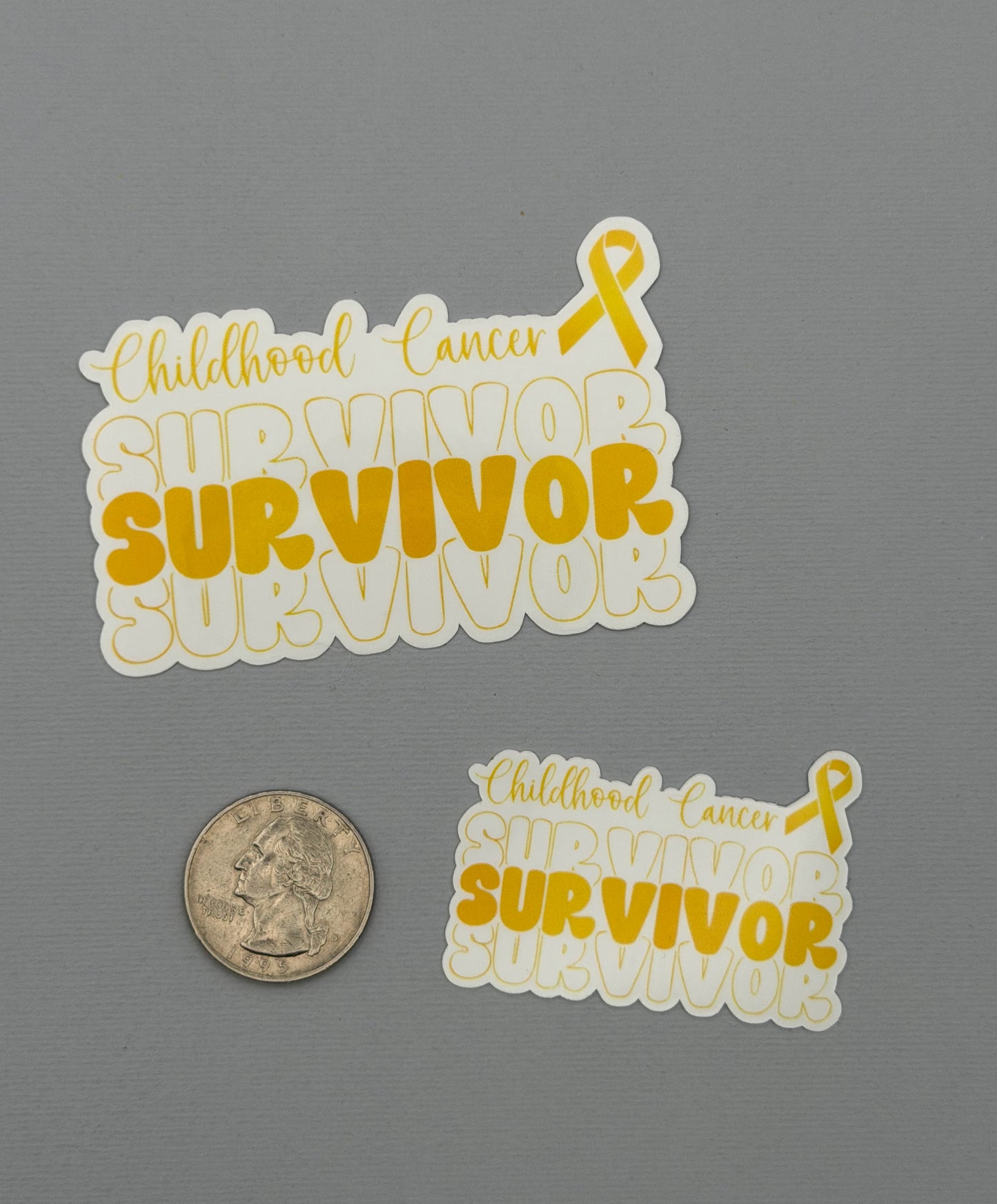 Childhood Cancer Survivor Sticker or Magnet