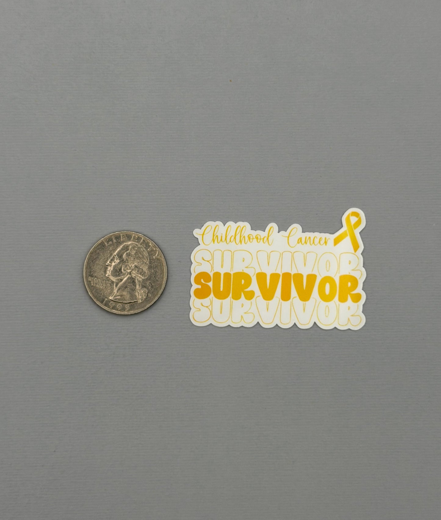 Childhood Cancer Survivor Sticker or Magnet
