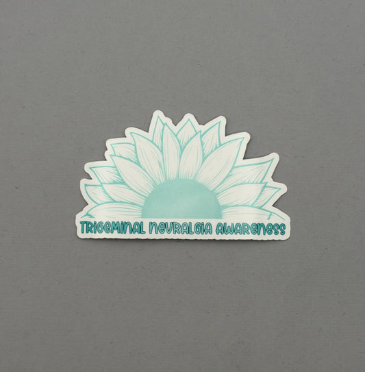 Trigeminal Neuralgia Awareness Sunflower Sticker
