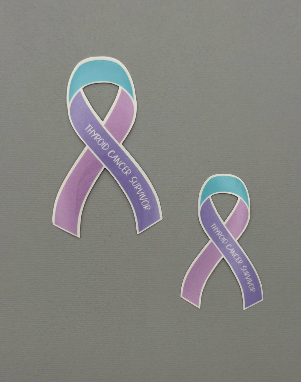 Thyroid Cancer Survivor Ribbon Sticker or Magnet