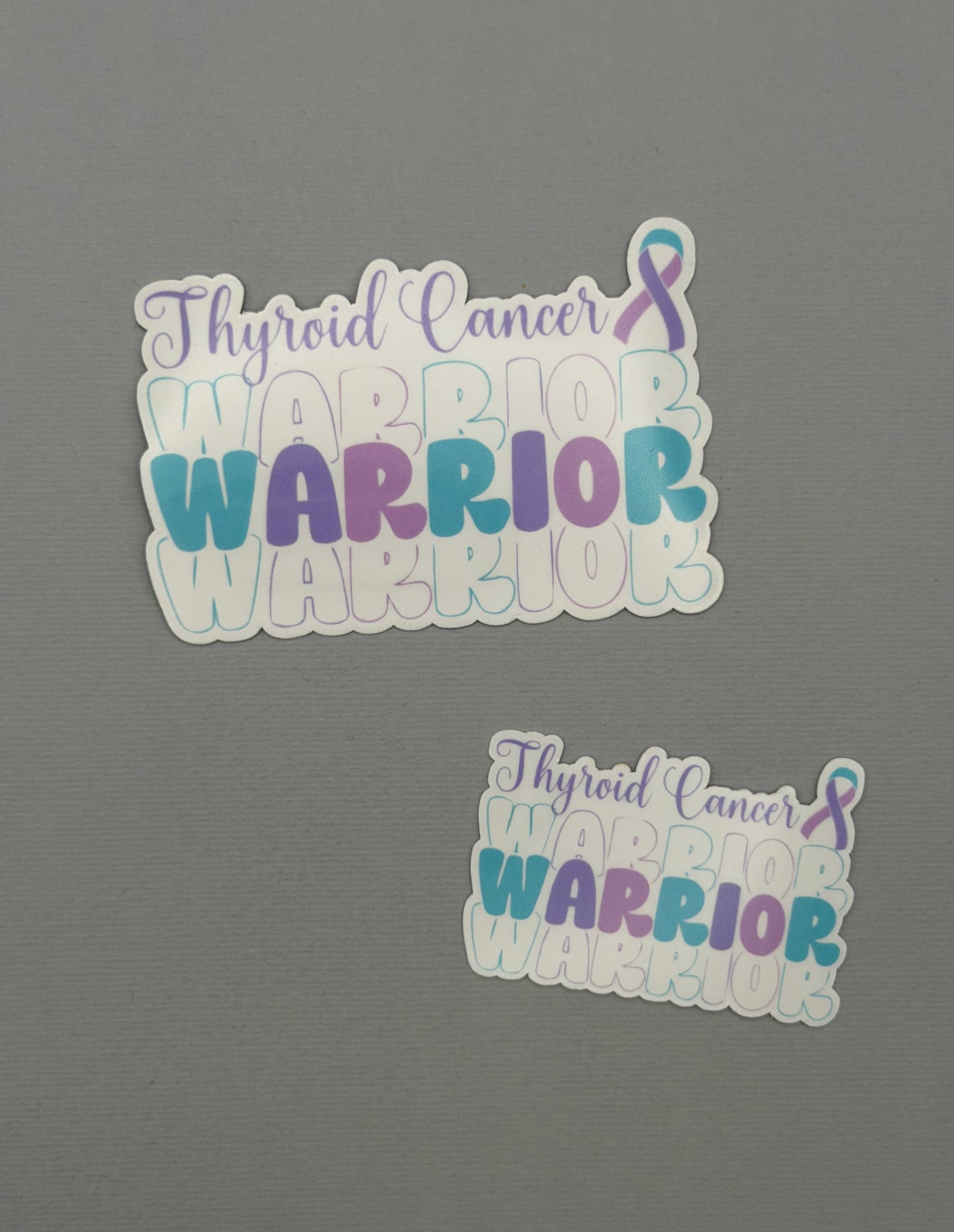 Thyroid Cancer Warrior Sticker or Magnet