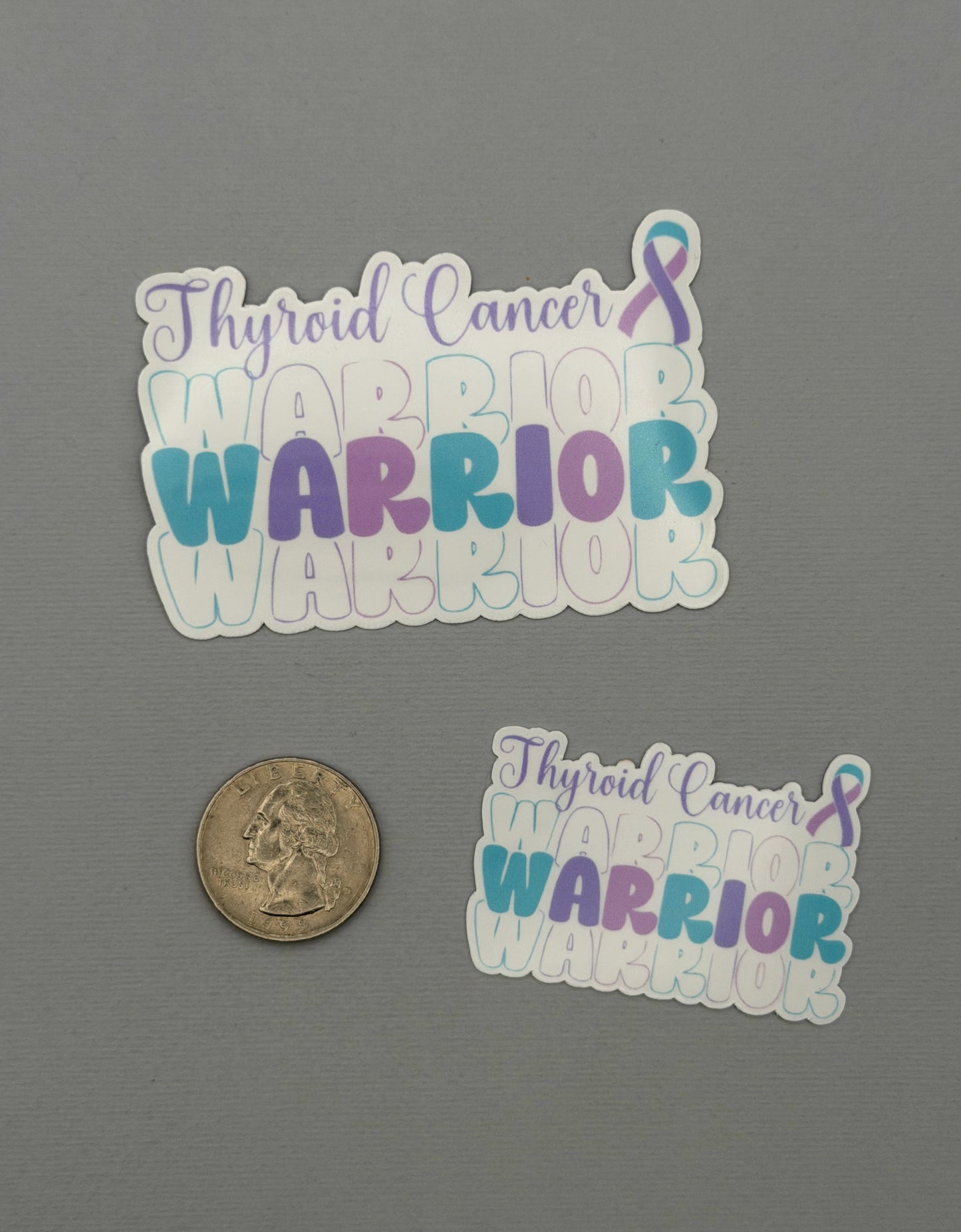 Thyroid Cancer Warrior Sticker or Magnet