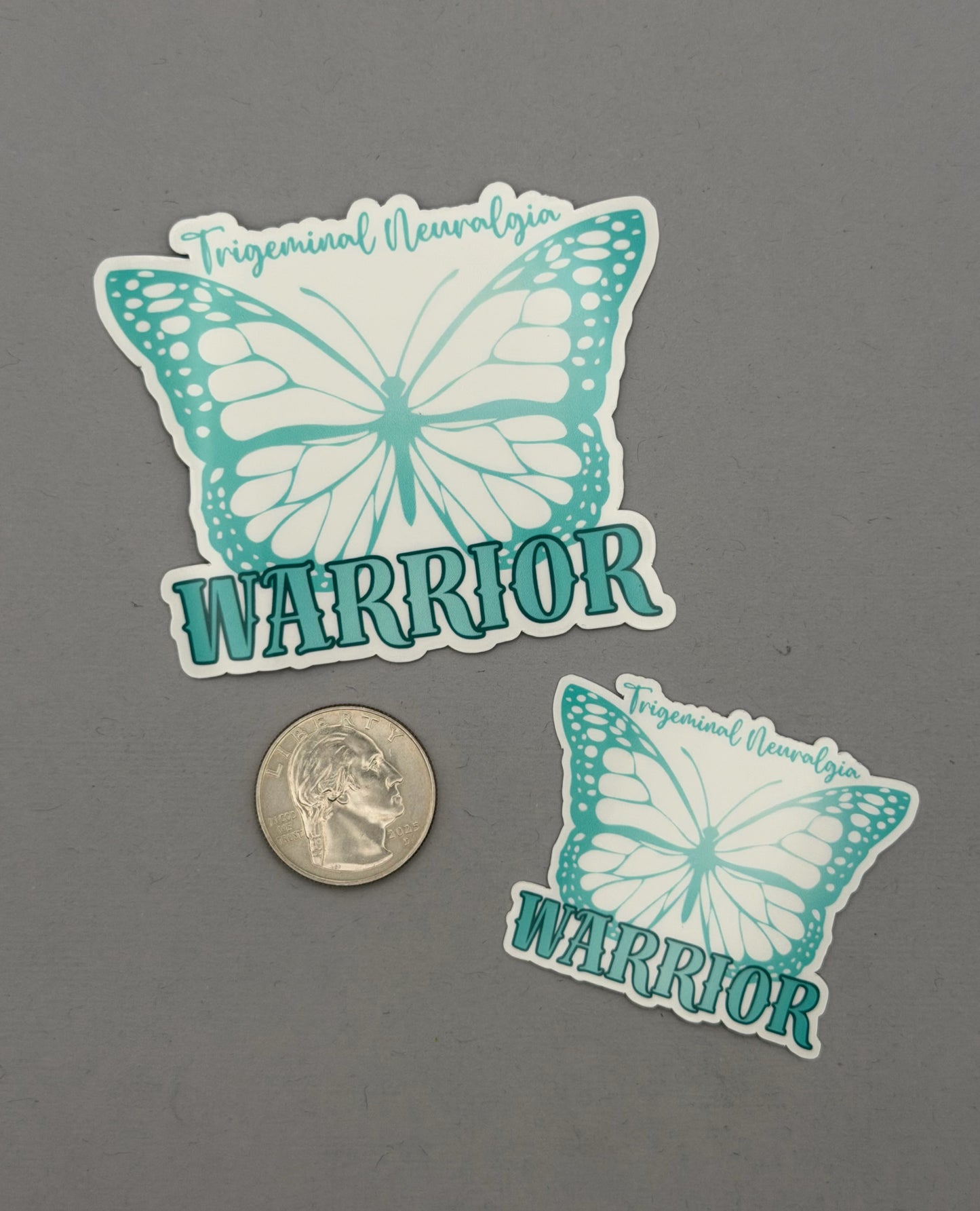 Trigeminal Neuralgia Warrior Butterfly Sticker