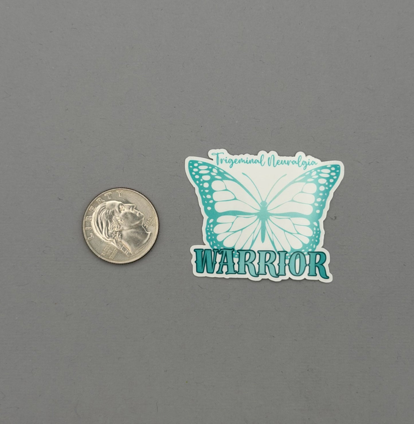 Trigeminal Neuralgia Warrior Butterfly Sticker