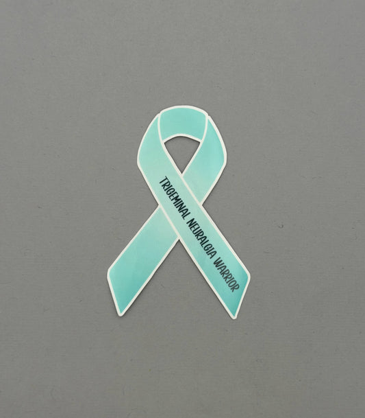 Trigeminal Neuralgia Warrior Ribbon Sticker