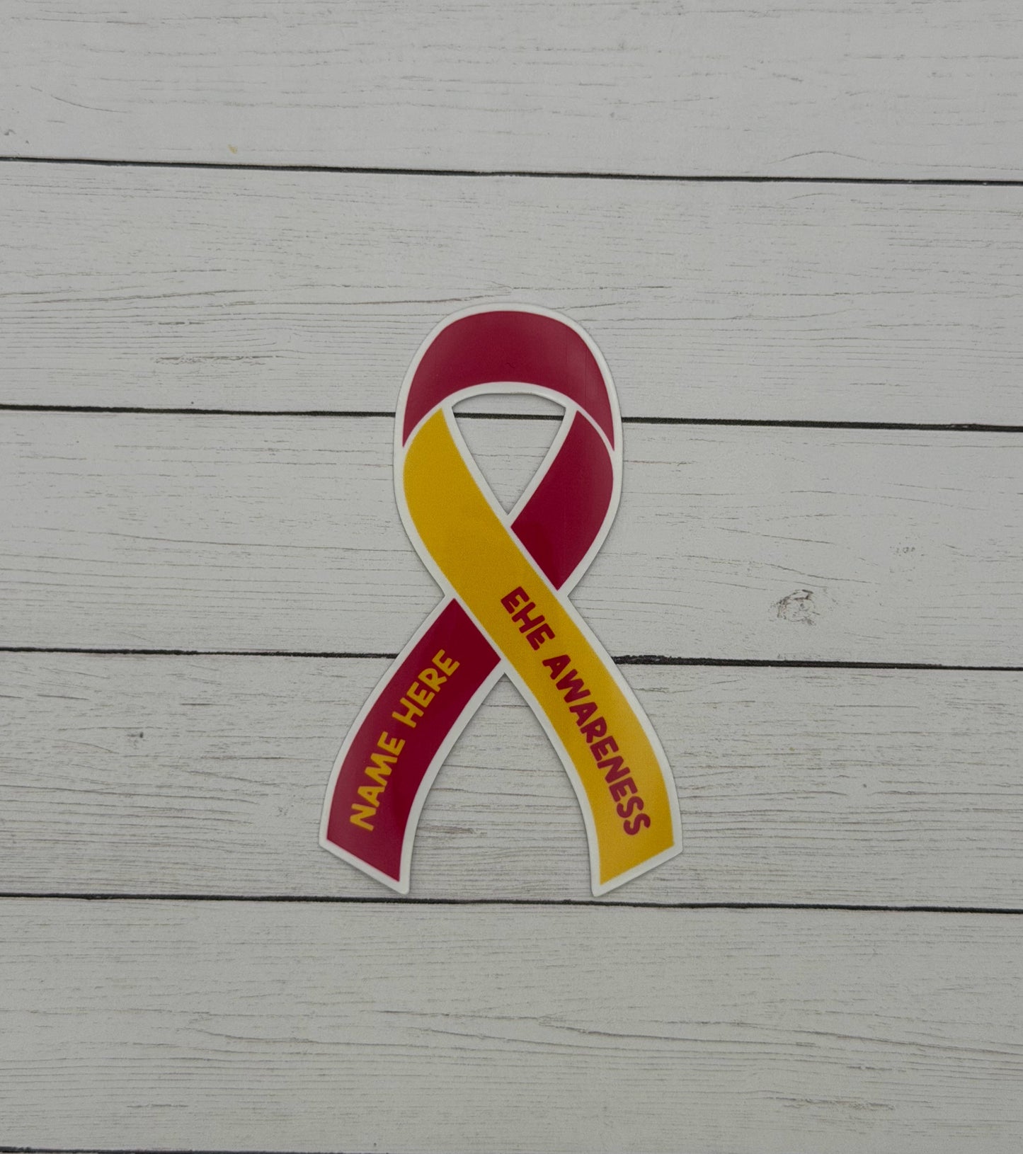 EHE Awareness Custom Ribbon Sticker | Epithelioid Hemangioendothelioma
