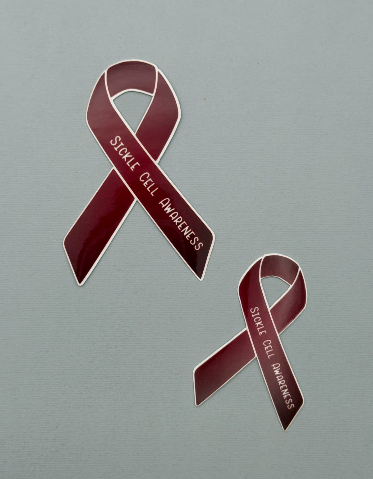 Sickle Cell Awareness Ribbon Sticker or Magnet